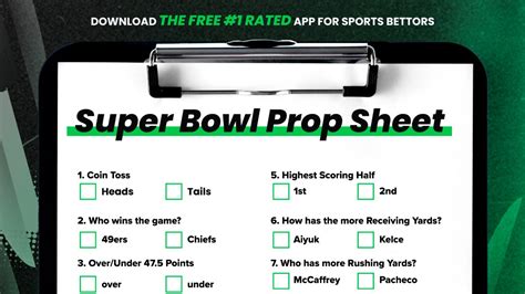 bovada super bowl party prop sheet|Superbowl 2024 Prop Sheet .